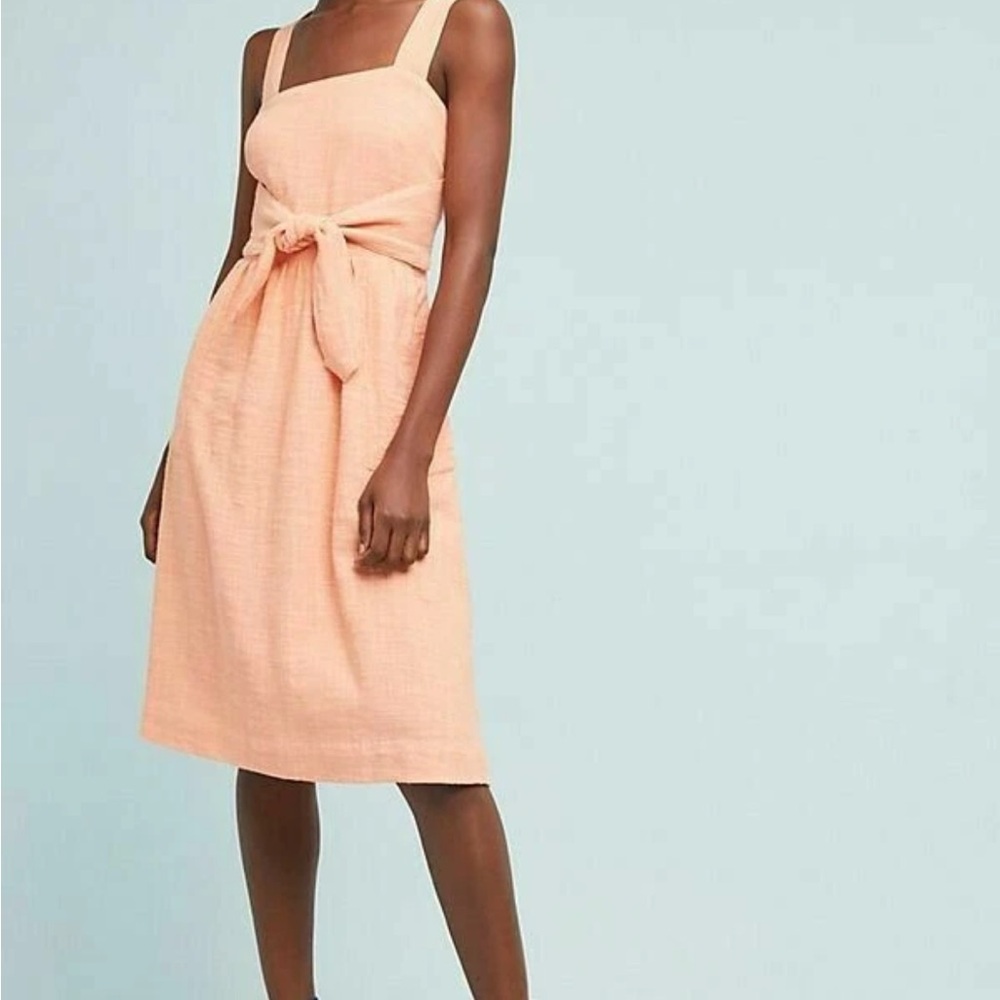 Anthropologie Meadow Rue St. Ingalls Peach Dress